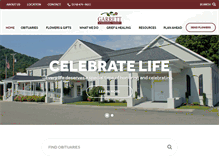Tablet Screenshot of garrettfuneralhome.com